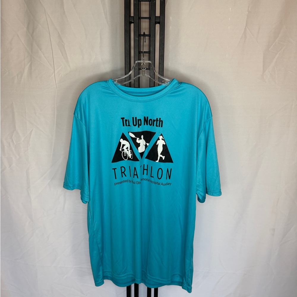 Tri‎ Up North Men's Aqua Short Sleeve Tee